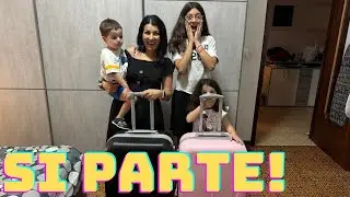 Partiamo per le vacanze e Serena vomita perché soffro la macchina ￼