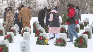 Wreaths laid for veterans at South Dakota Veterans Cemetery