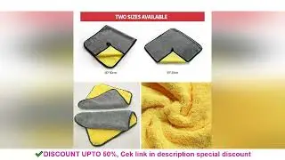SEAMETAL Microfiber Car Washing Towel 400GSM Double-Sided Coral Velvet Clean Towels High Water