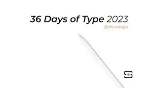 36 Days of Type 2023 TIMELAPSE - Hand Lettering by Shine a Sign