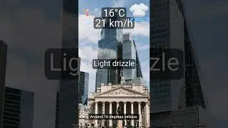 What&rsquo;s the weather in London? Light drizzle, 16&deg;C, wind 21 km/h