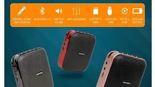 DIGIMORE D-1210 Bluetooth Voice Amplifier for Teachers | 10H Battery Life |10W Speaker with Headset