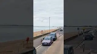 Taking the Bus from outskirts of Folkestone towards Hythe along the English Channel