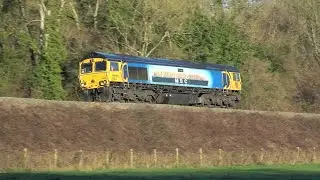 66709 MSC Livery, 0Z27 @ Avoncliff - 12/01/22