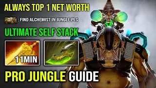 ULTIMATE JUNGLE GUIDE 11Min Radiance Alchemist Insane Self Stack Top 1 Networth Dota 2
