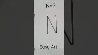 net drawing with letter N #shorts