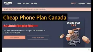 Cheap Phone Plan in Canada | Public Mobile  [Eng Sub]