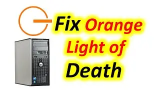 Orange Light on Computer Power Button