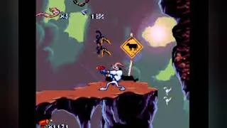 Super Nintendo 1 Life Challenge - EARTHWORM JIM
