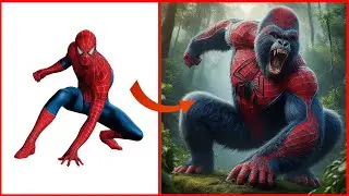 Amazing Superheroes But Gorilla 💥 Character Marvel - Dc