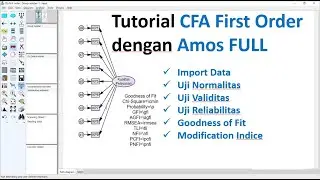 Tutorial CFA First Order dengan Amos FULL