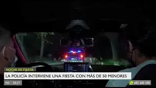 Patrulla nocturna de la Policía local de San Sebastián de los Reyes