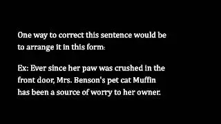 Grammatical Modifiers