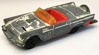 Реставрация Matchbox 1957 Ford Thunderbird no MB42. Литая модель игрушки.