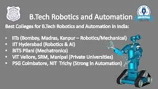 CAREER GUIDANCE - Computer Science (B.Tech Robotics and Automation)