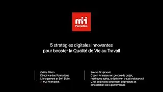 Formation M2i - 5 stratégies digitales innovantes pour booster la Qualité de Vie au Travail