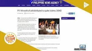 NEWS & VIEWS: P11-M halaga ng ayuda, ipinamahagi ng DSWD sa mga biktima ng lindol sa Mindanao