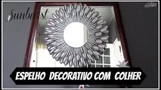 DIY ESPELHO COM  COLHER DESCARTÁVEL PRATA LETICIA ARTES