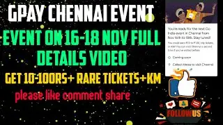 Go india events/chennai event details video/get 10-100rs +tickets+km