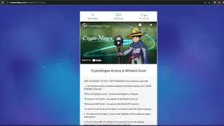 CRYPTOMAGES - НОВАЯ ИГРА С NFT ДЛЯ ЗАРАБОТКА CRYPTO GAMES
