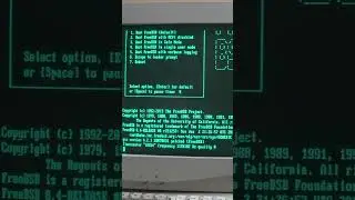 Startup bootup FreeBSD 8.4 UNIX system on Green Monochrome CRT in the BACKROOMS