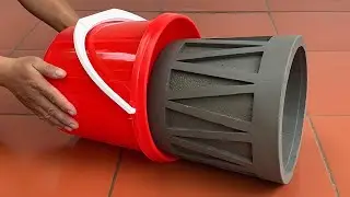 DIY garden decoration ideas from cement - how to make beautiful flower pots at home