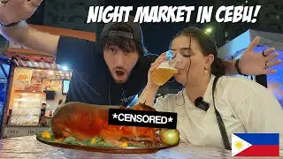 Street Food Night Market In Cebu! We tried something Crazy! | The Philippines