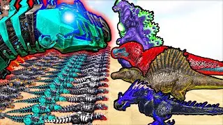 100 Mod Bionic & Tek Gigas VS Mod Creatures | ARK Mod Battle Ep.237