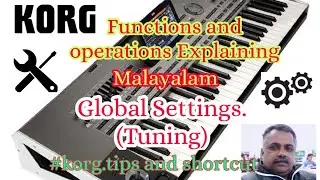 Korg pa Arranger keyboards functions and operations Malayalam explanation...