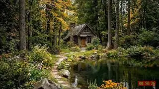 No Ads 4K HDR River Ambience for Sleeping with Soft Instrumentals