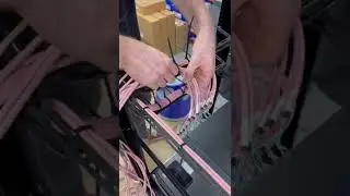 44u Termination Rack Build and Cable Dressing