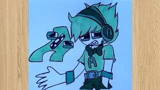 Drawing Alphabet lore with Friendship, Letter-A, Humanized alphabet lore #7