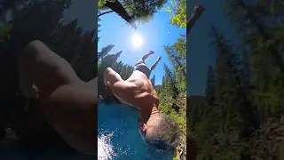 HE THREW THE CAMERA ON MY HEAD 😬 #fail #cliffjumping