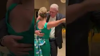Allen Chastanet having fun with his wife