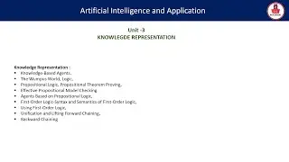Unit -3 KNOWLEGDE REPRESENTATION | BCA Notes | AI