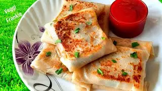 Learn Veggi Frankie less than 5 mins\Terrace Kitchen\Spicy Veggi Wrap\spicy vegetable crepes\Frankie