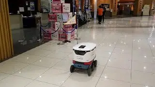Starbucks Delivery Robot in Japan