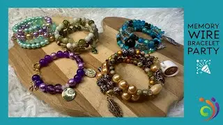 Memory Wire Bracelet Party with Leftover Curated Bead Boxes!