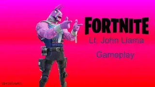 Fortnite 7 Kill Lt. John Llama Gameplay. (No Commentary)