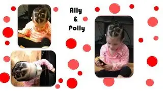 Peinado con coletas cruzadas para bebes y niñas ♡♡♡