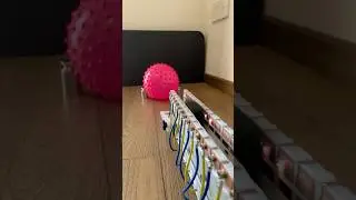 Electromagnetic catapult, electromagnetic coil launch~~  #homemade #electromagneticcatapult