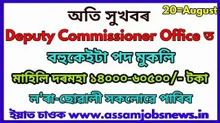 DC Office Recruitment 2020 for Junior Assistant Post, Apply Now