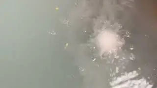 Crazy sizzling bath bomb, so cool, watch till the end ￼￼