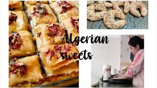 [79] Lovenche🌹Eid cakes 2023 Algerian traditional sweets pr&eacute;paration 🍥