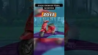 Evolution of Vespa Scooter, 1948~2023. #shorts