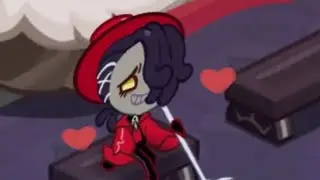 Licorice cookie being adorable for 45 seconds (also maybe a little bit of cloverice lol)