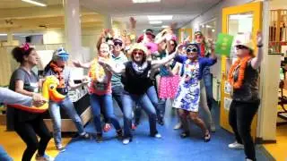 Lipdub 'Droom, durf, doe en deel' teamuitje Wethouder van Eupenschool '