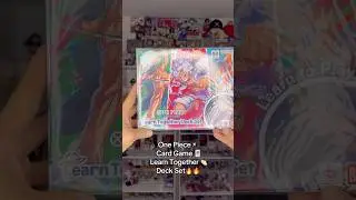 One Piece🏴&zwj;☠️ Card Game 🃏 Learn Together 👏🏻Deck Set🔥🔥#onepiece #tcg #luffy #nami #zoro #anime