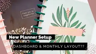 New Franken Planner Setup | Happy Planner Dashboard & Monthly Layout | Social Media Planner