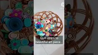 Quill art.... #crafts #craftideas #quillingart #quillingcrafts #homemakervlogs #craftsforbeginners